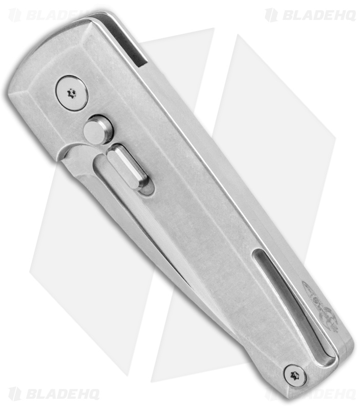 D Rocket Design Harlock Automatic Knife Polished Titanium (2" Satin)