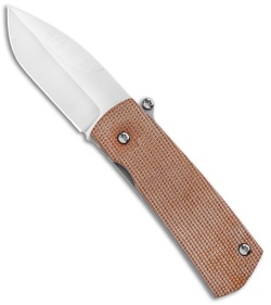 D Rocket Design Shamsher Paw Claw Automatic Knife Brown Micarta (2" Satin)