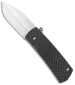 D Rocket Design Shamsher Paw Claw Automatic Knife Carbon Fiber (2" Satin)