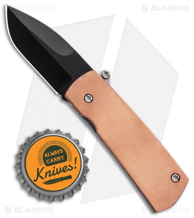 D Rocket Design Shamsher Paw Claw Automatic Knife Copper (2" Black)
