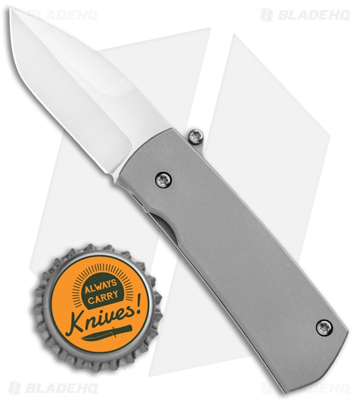 D Rocket Design Shamsher Paw Claw Automatic Knife Titanium (2" Satin)