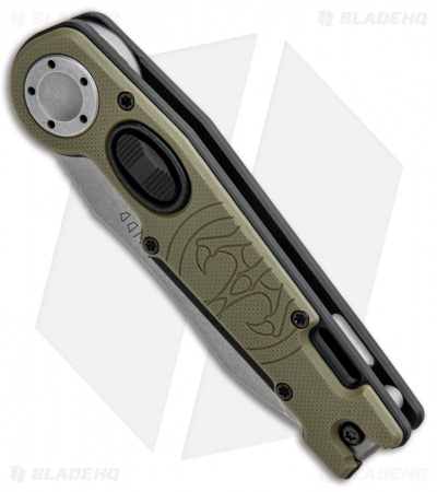 G&G Hawk MUDD Automatic Knife Green G-10 (3.25" Stonewash)