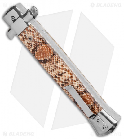 AKC 11"  Mago  OTF  Auto Dagger Knife  Tan Diamondback (4.8" Satin)