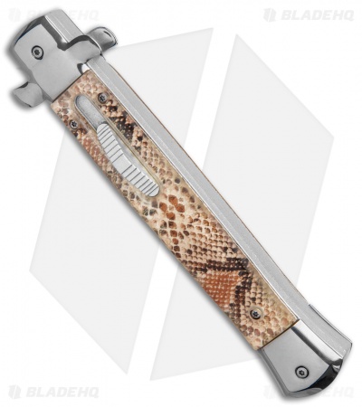 AKC 11"  Mago  OTF  Auto Dagger Knife  Tan Diamondback (4.8" Satin)
