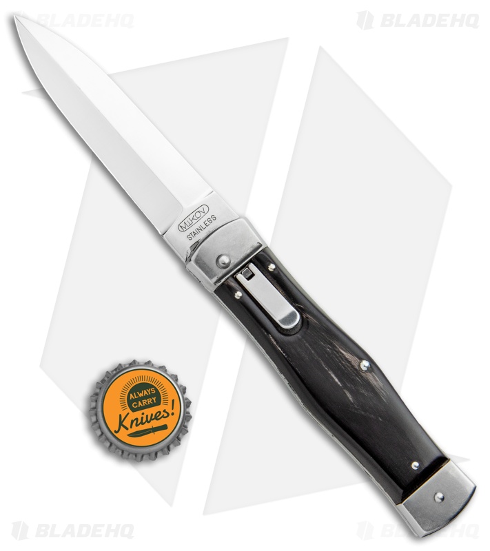 Mikov 241 Predator - Lever Lock Automatic Knife | Dark Horn + Dagger