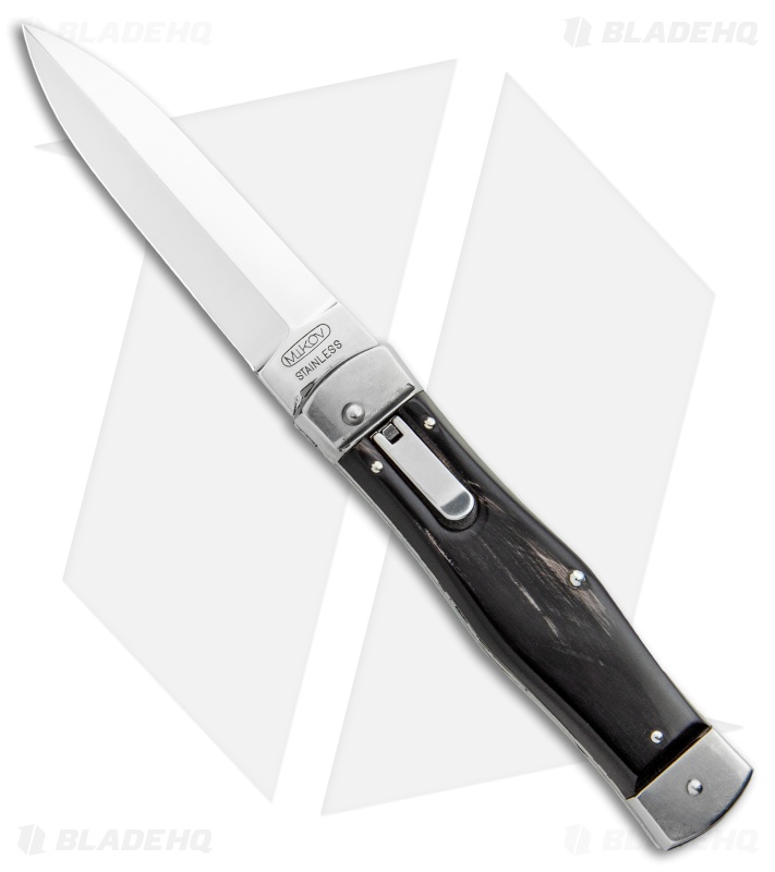 Mikov 241 Predator Double Bolster Leverlock Automatic Knife Buffalo (3.75")