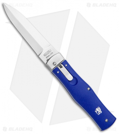 Mikov 241 Predator Leverlock Auto Knife Blue w/Pocket Clip - Blade HQ