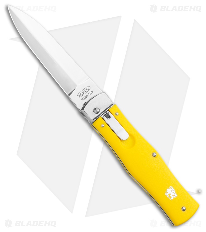 Mikov 241 Predator Lever Lock Automatic Knife Yellow (3.75