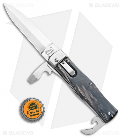 Mikov 241 Predator Multi-Tool Automatic Knife Buffalo Horn (3.75" Polish)