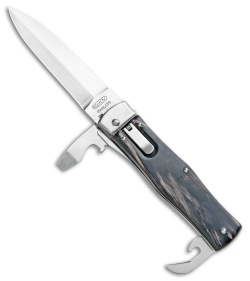 Mikov 241 Predator Multi-Tool Automatic Knife Buffalo Horn (3.75" Polish)