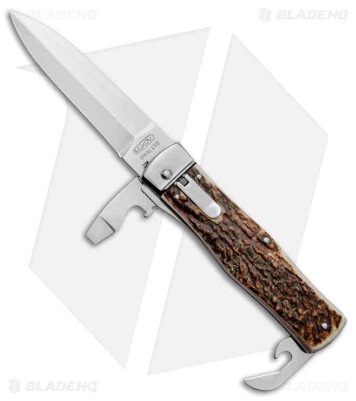 Mikov 241 Predator Multi-Tool Auto Knife | Stag - Blade HQ