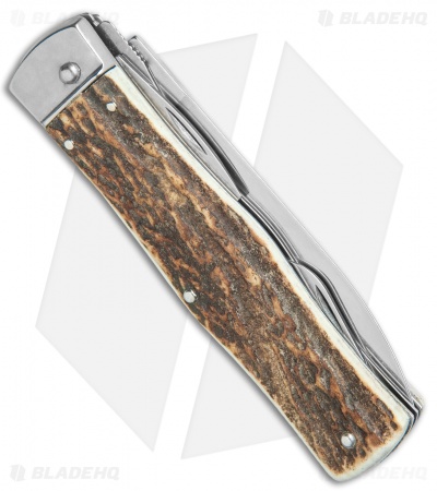 Mikov 241 Predator Multi-Tool Automatic Knife Stag (3.7" Polish)