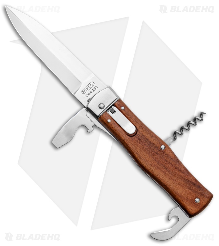 Mikov 241 Predator Multi-Tool Knife Wood + Clip - Blade HQ