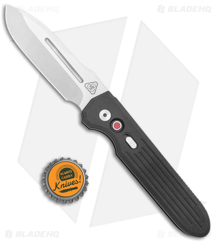 Prometheus Werx Invictus Auto Knife | Black + SW | Blade HQ