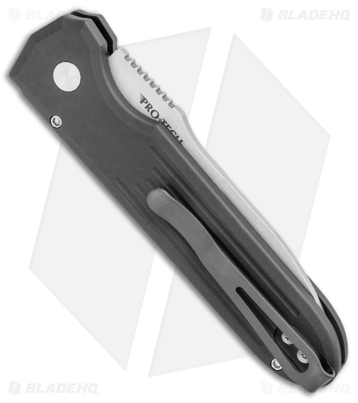 Pro-Tech + PDW Invictus Automatic Knife Black (3.5" Stonewash)