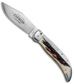 Schatt & Morgan Express #71 Automatic Knife Burlesque Stag (4.25" Satin)