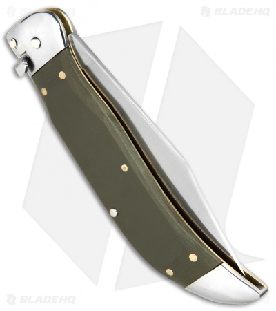 Schatt & Morgan Express #71 Automatic Knife Green G-10 (4.25" Satin)