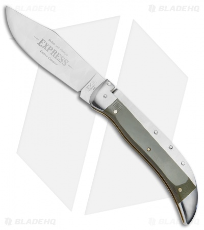 Schatt & Morgan Express #71 Automatic Knife Green G-10 (4.25" Satin)