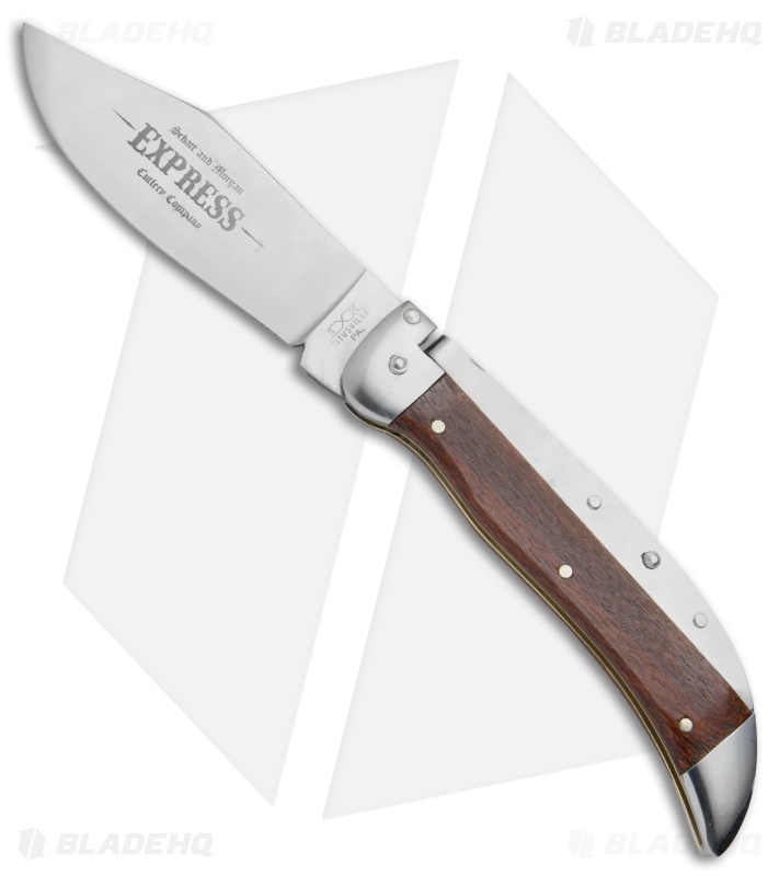 Schatt & Morgan Express #71 Automatic Knife Leopard Wood (4.25" Satin)