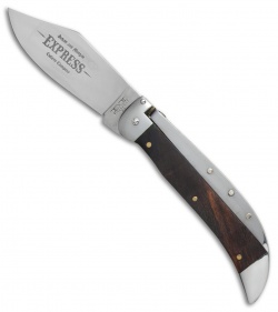 Schatt & Morgan Express  Automatic Knife Brown Curly Maple Wood (4.25" Satin)