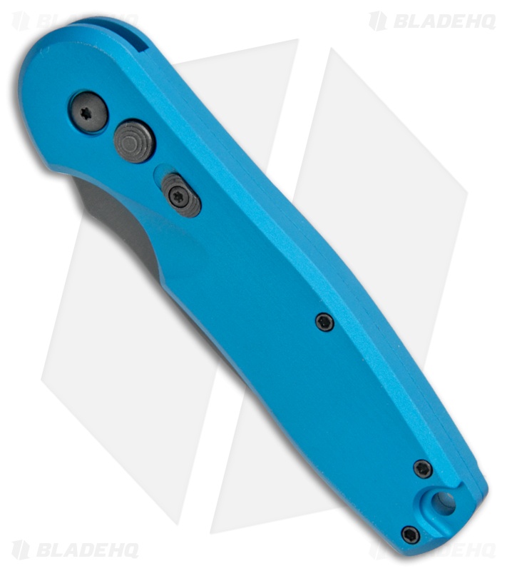 Spartan Blades Zelos Automatic Knife Blue Aluminum (3.25" Black) SF9BKBL