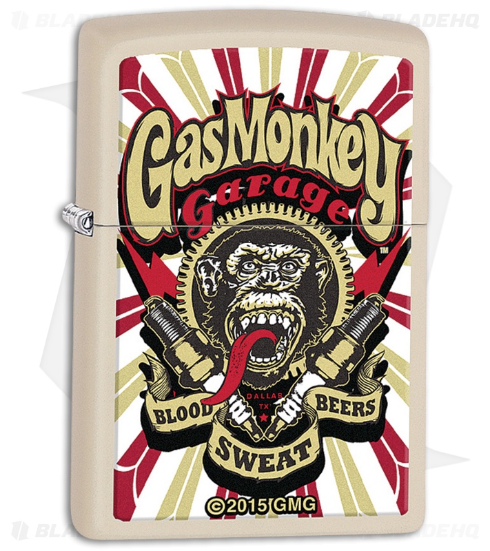 Zippo Lighter Tan Gas Monkey 11392