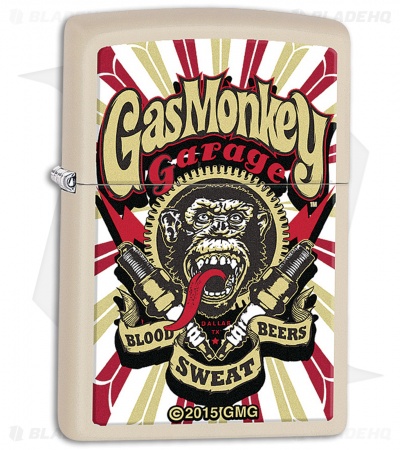 Zippo Lighter Tan Gas Monkey 11392