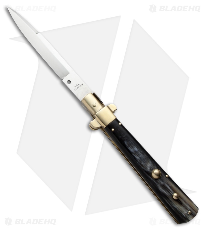 AGA Campolin 11" Frosolone Pick Lock Stiletto Automatic Knife Brass