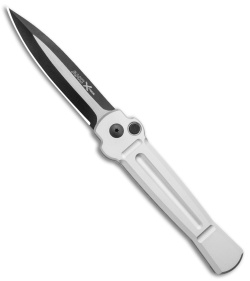 AKC X-treme Ace Automatic Knife Silver (3.6" Two Tone)