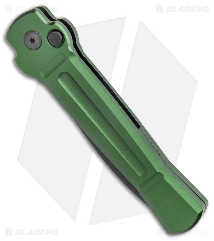 AKC X-treme Ace Automatic Knife Green (3.6" Black Two Tone)