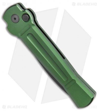 AKC X-treme Ace Automatic Knife Green (3.6" Black Two Tone)