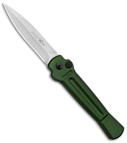 AKC X-treme Ace Automatic Knife Green (3.6" Satin)