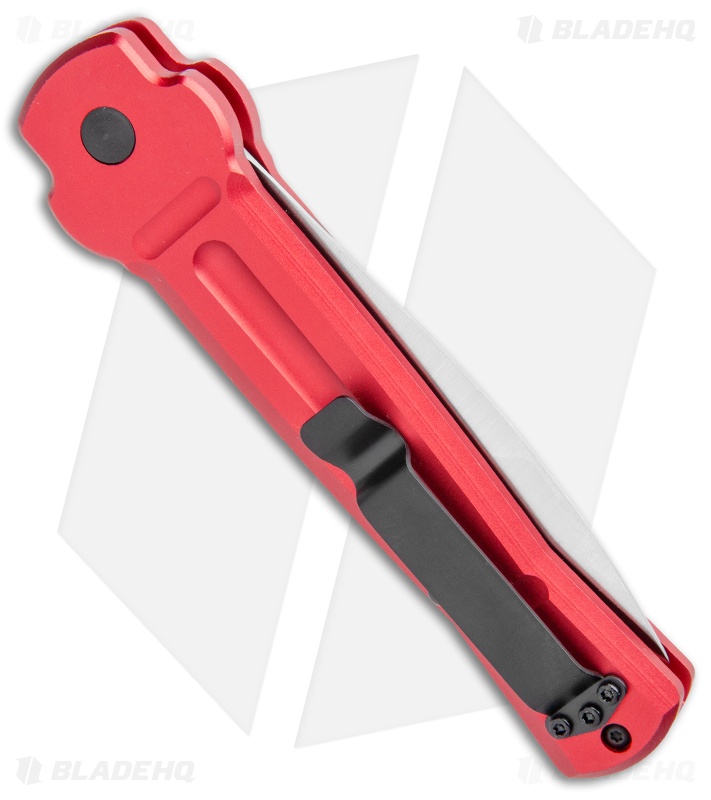 AKC X-treme Ace Automatic Knife Red Aluminum (3.9" Satin)