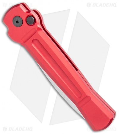 AKC X-treme Ace Automatic Knife Red Aluminum (3.9" Satin)