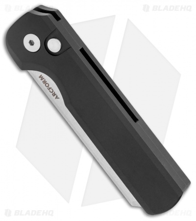 Arcform Slimfoot Automatic Knife Black Aluminum (3.125" Stonewash)