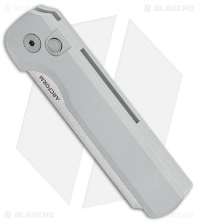 Arcform Slimfoot Automatic Knife Grey Aluminum (3.1" Stonewash)