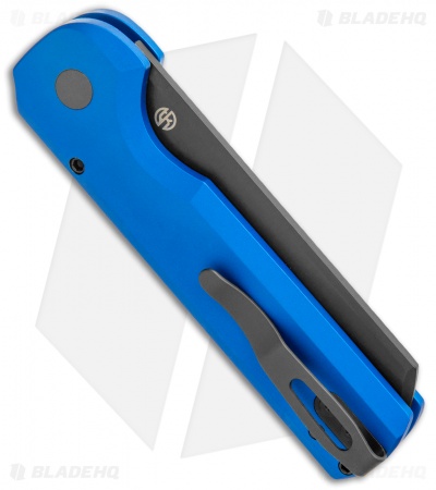 Arcform Slimfoot Automatic Knife Blue Aluminum (3.1" Black)