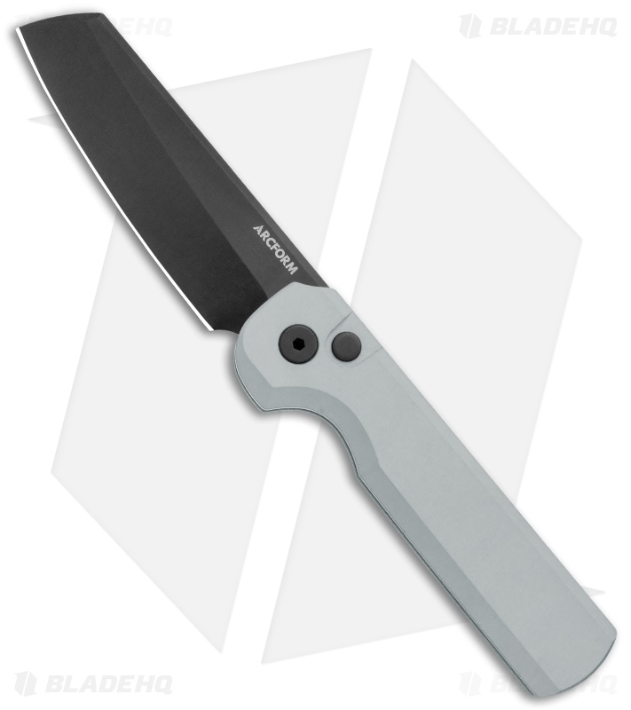 Arcform Slimfoot Automatic Knife Gray Aluminum (3.1" Black)