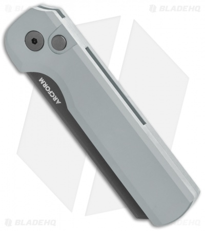 Arcform Slimfoot Automatic Knife Gray Aluminum (3.1" Black)