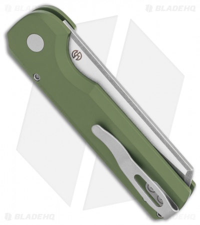 Arcform Slimfoot Automatic Knife Green Aluminum (3.125" Acidwash)