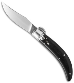 Lepre 9" Sicilian Picklock Automatic Knife Ebony Wood (3.7" Satin)