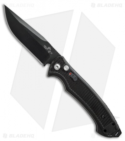 Bear OPS Bold Action VII Automatic Knife Black Zytel (3.375" Black) 