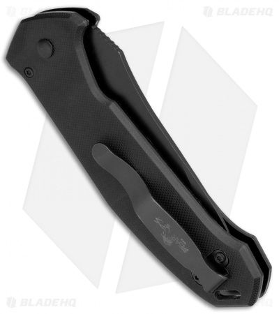 Bear OPS Bold Action V Tanto Automatic Knife Black G-10 (3.75" Black) 