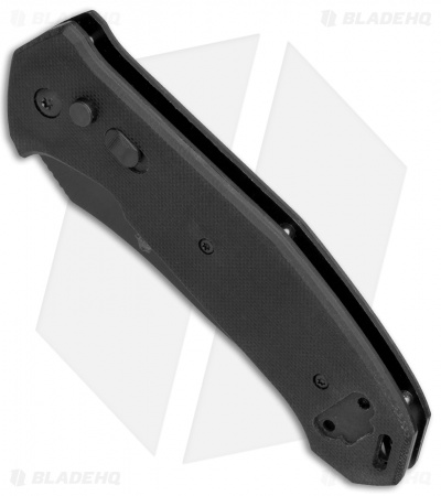 Bear OPS Bold Action V Tanto Automatic Knife Black G-10 (3.75" Black) 