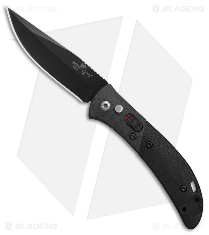 Bear OPS Bold Action IX Automatic Knife Black G-10/ Carbon Fiber (2.8" Black) 