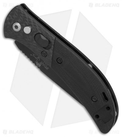 Bear OPS Bold Action IX Automatic Knife Black G-10/ Carbon Fiber (2.8" Black) 