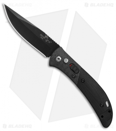 Bear OPS Bold Action IX Automatic Knife Black G-10/ Carbon Fiber (2.8" Black) 