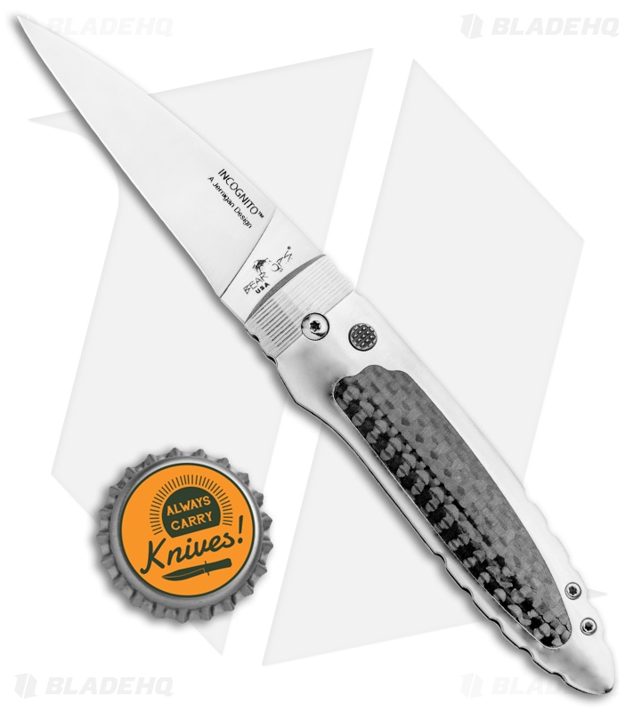 Bear Ops Jernigan Incognito Bold Action VIII Automatic Knife CF  (2.75" Satin) 