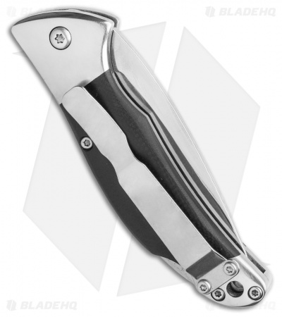Bear and Son Automatic Lockback Knife Black G-10  (2.75" Satin)