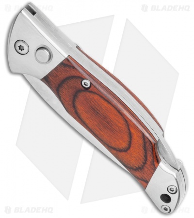 Bear and Son Automatic Lockback Knife Rosewood  (2.75" Satin)